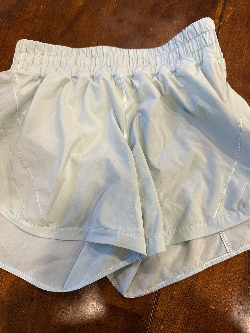 Lululemon Track That 5 inch running  Light Blue Athletic Shorts - Stretch Waist